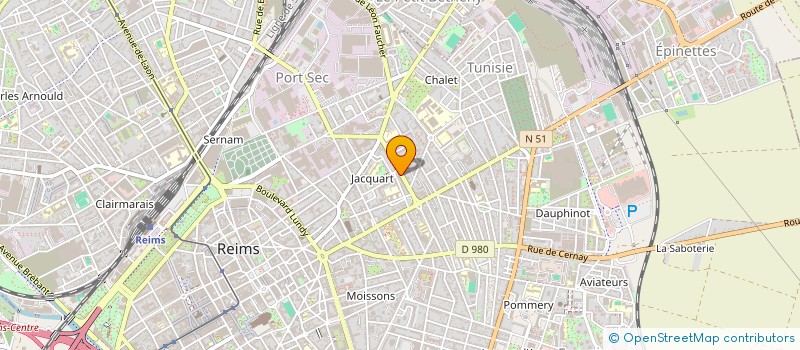 localisation de l'entreprise MONSIEUR STANISLAS MONGINOT  REIMS