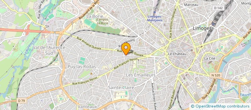 localisation de l'entreprise MONSIEUR STANISLAS MONTOYA  LIMOGES