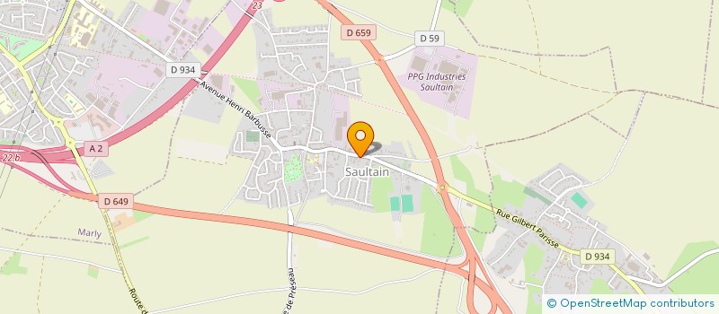 localisation de l'entreprise MONSIEUR STANISLAS OBREBSKI  SAULTAIN