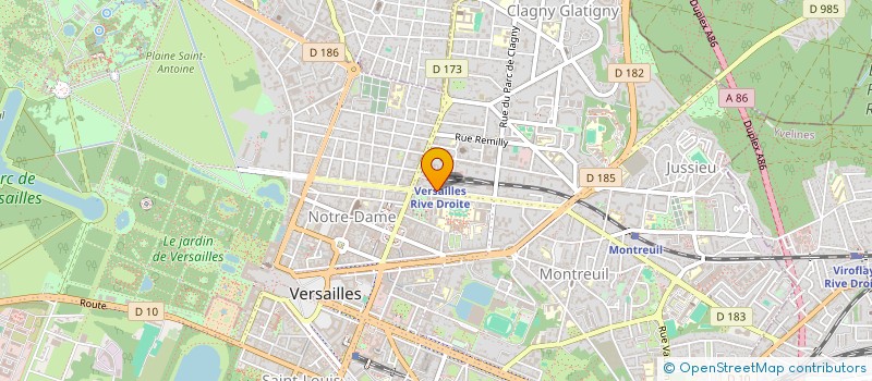 localisation de l'entreprise MONSIEUR STANISLAS PARAVEY à VERSAILLES