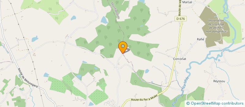 localisation de l'entreprise MONSIEUR STANISLAS PELLABEUF  LA SAUVETAT-SUR-LEDE