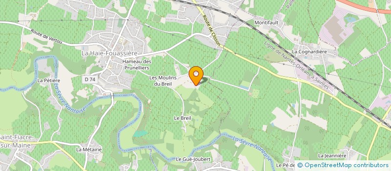 localisation de l'entreprise MONSIEUR STANISLAS PENARD  LA HAIE-FOUASSIERE