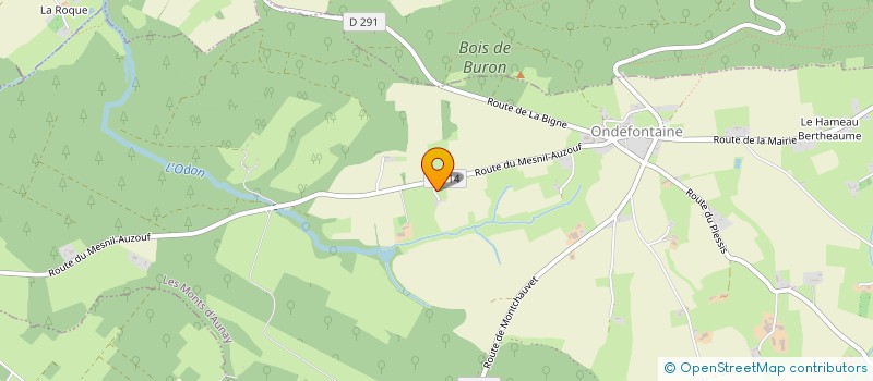 localisation de l'entreprise MONSIEUR STANISLAS PONTONNIER  LES MONTS D'AUNAY