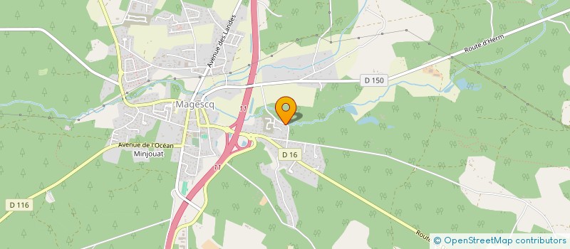 localisation de l'entreprise MONSIEUR STANISLAS POTEL  MAGESCQ