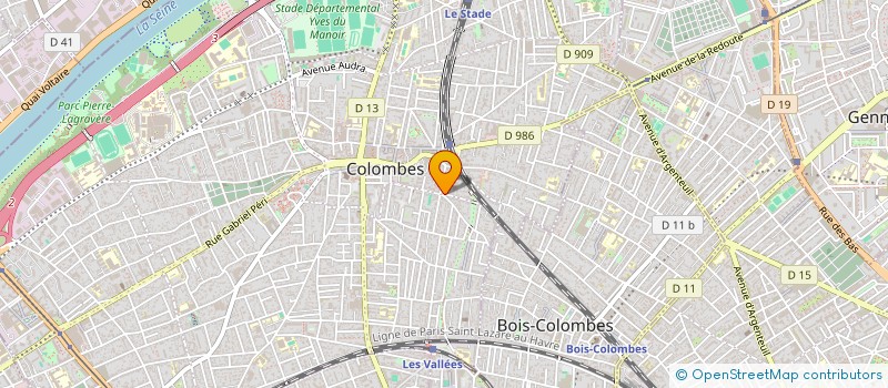 localisation de l'entreprise MONSIEUR STANISLAS RIOULT DE NEUVILLE à COLOMBES