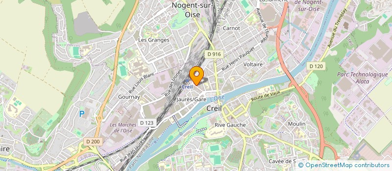 localisation de l'entreprise MONSIEUR STANISLAS SEGRETO à CREIL