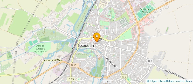 localisation de l'entreprise MONSIEUR STANISLAS SOUEDET à ISSOUDUN