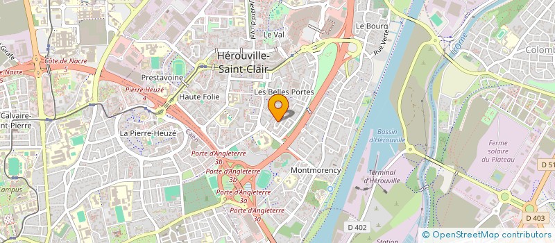 localisation de l'entreprise MONSIEUR STANISLAS YONNET  HEROUVILLE SAINT CLAIR