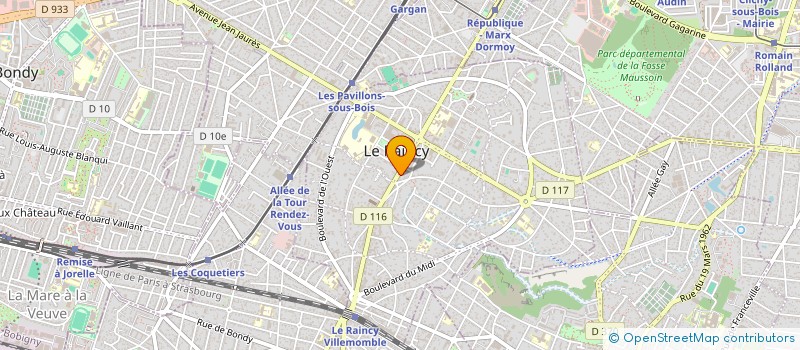 localisation de l'entreprise MONSIEUR STANISLAS ZINZINDOHOUE  LE RAINCY