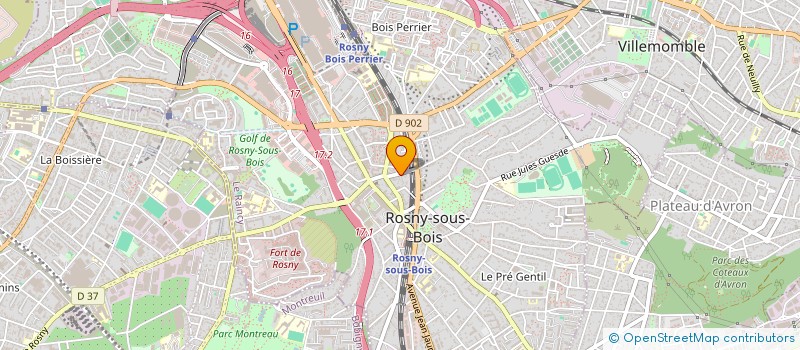 localisation de l'entreprise MONSIEUR STANISLAV IUDANOV à ROSNY-SOUS-BOIS