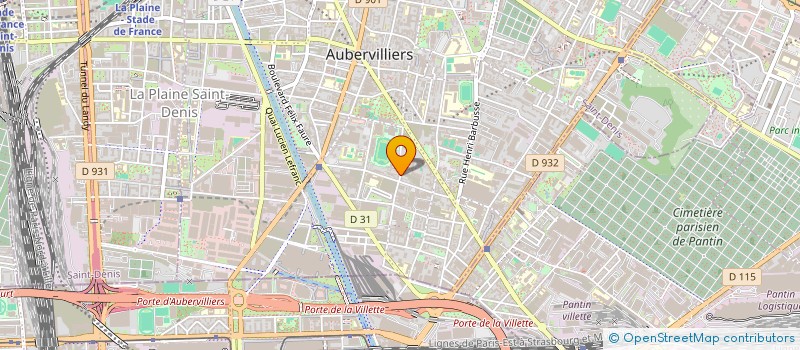 localisation de l'entreprise MONSIEUR STANISLAV VISHNEUSKI  AUBERVILLIERS