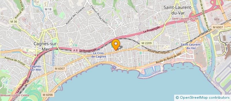 localisation de l'entreprise MONSIEUR STANISLAVI MARKU à CAGNES SUR MER