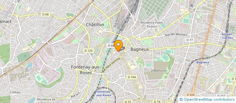 localisation de l'entreprise MONSIEUR STANISLAW DZIERWA à FONTENAY-AUX-ROSES