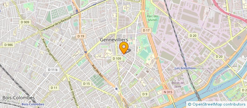 localisation de l'entreprise MONSIEUR STANISLAW ZURAW à GENNEVILLIERS