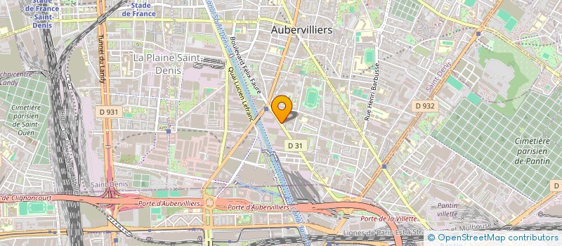 localisation de l'entreprise MONSIEUR STANLEY GELIN  AUBERVILLIERS