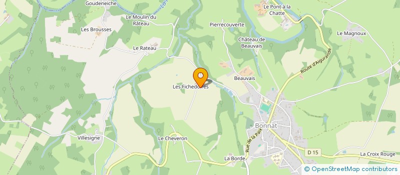 localisation de l'entreprise MONSIEUR STANLEY THOMAS  BONNAT