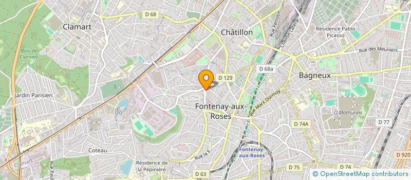 localisation de l'entreprise MONSIEUR STANLEY WONG  FONTENAY-AUX-ROSES