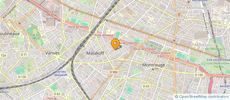 localisation de l'entreprise MONSIEUR STANLEY ZAFIARISON  MALAKOFF