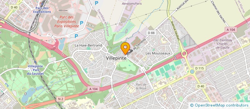 localisation de l'entreprise MONSIEUR STANN ABSYRTHE à VILLEPINTE