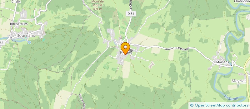 localisation de l'entreprise MONSIEUR STANN PERRIN  BOHAS-MEYRIAT-RIGNAT