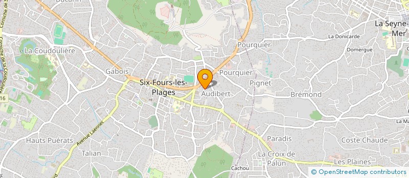 localisation de l'entreprise MONSIEUR STANTON BULL à SIX-FOURS-LES-PLAGES