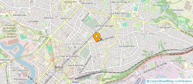 localisation de l'entreprise MONSIEUR STANYSLAS BOUCHON  BREST