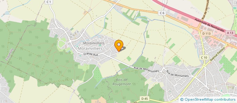 localisation de l'entreprise MONSIEUR STAVE DOSSAH  MORAINVILLIERS