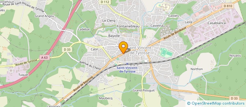 localisation de l'entreprise MONSIEUR STAVRI MAMACOS  SAINT-VINCENT-DE-TYROSSE