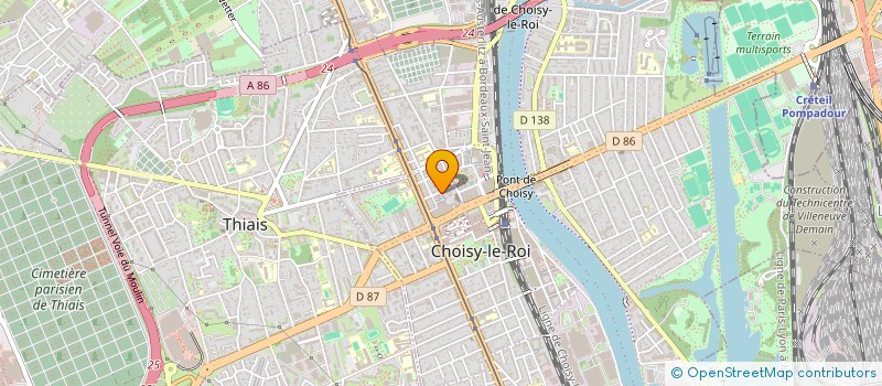 localisation de l'entreprise MONSIEUR STEEVE ARUNASALAME  CHOISY-LE-ROI