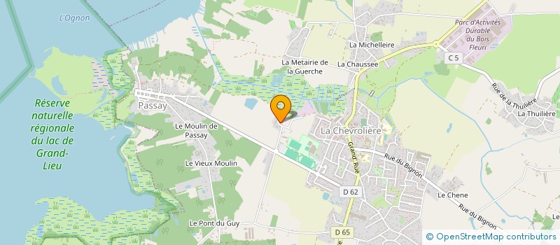 localisation de l'entreprise MONSIEUR STEEVE BEZIAU  CHEVROLIERE (LA)