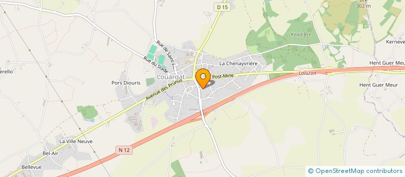 localisation de l'entreprise MONSIEUR STEEVE BITAILLE à LOUARGAT