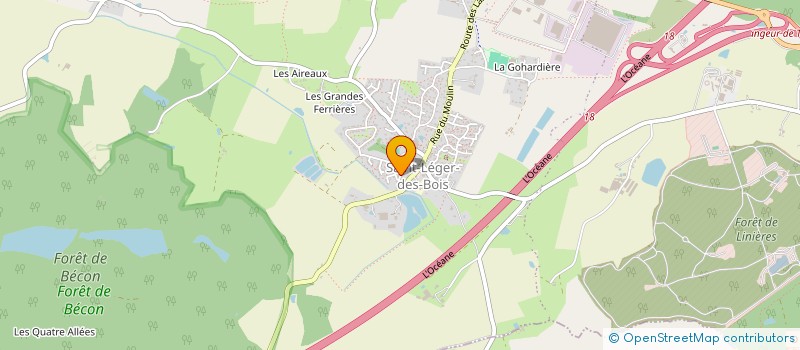 localisation de l'entreprise MONSIEUR STEEVE BONNIER  SAINT-LEGER-DE-LINIERES