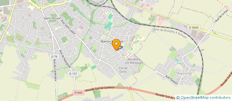 localisation de l'entreprise MONSIEUR STEEVE BRUTIN  CAMBRAI