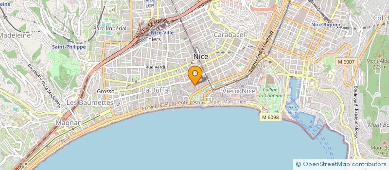 localisation de l'entreprise MONSIEUR STEEVE CHUDZIK à NICE