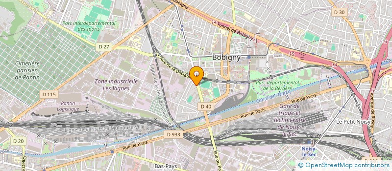 localisation de l'entreprise MONSIEUR STEEVE CLAIRE  BOBIGNY