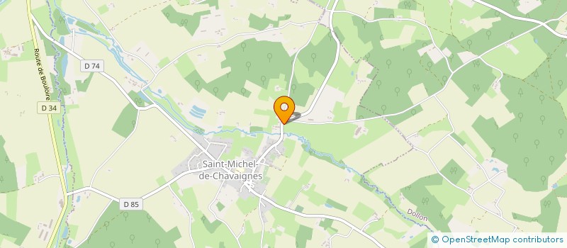 localisation de l'entreprise MONSIEUR STEEVE COUCHOT  SAINT-MICHEL-DE-CHAVAIGNES