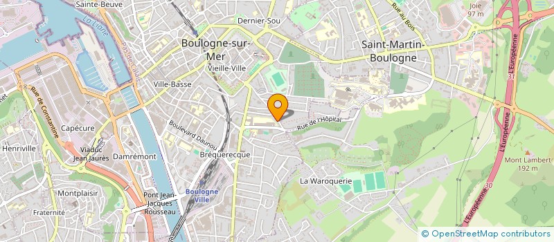 localisation de l'entreprise MONSIEUR STEEVE COUVELARD  BOULOGNE-SUR-MER