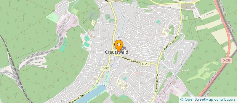 localisation de l'entreprise MONSIEUR STEEVE DERVEAUX  CREUTZWALD