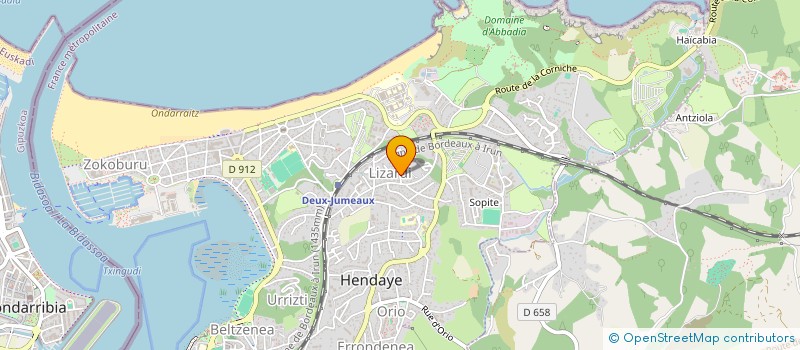localisation de l'entreprise MONSIEUR STEEVE DUBOIS  HENDAYE