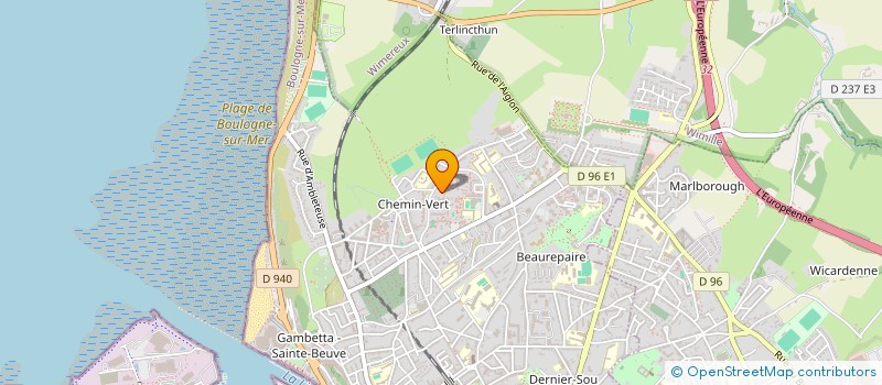 localisation de l'entreprise MONSIEUR STEEVE DUFRENNE  BOULOGNE-SUR-MER