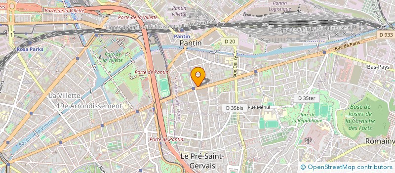 localisation de l'entreprise MONSIEUR STEEVE ELICE  PANTIN