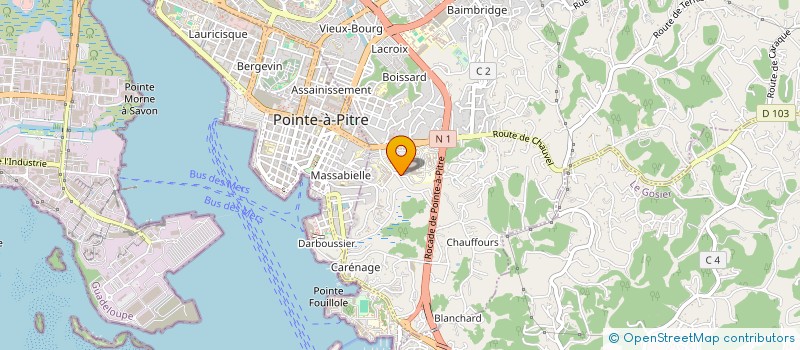 localisation de l'entreprise MONSIEUR STEEVE ELMACIN  LES ABYMES