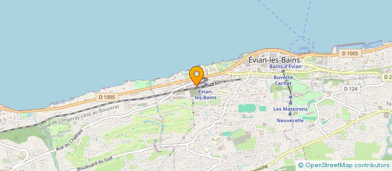 localisation de l'entreprise MONSIEUR STEEVE GIRARD-BERTHET  EVIAN-LES-BAINS