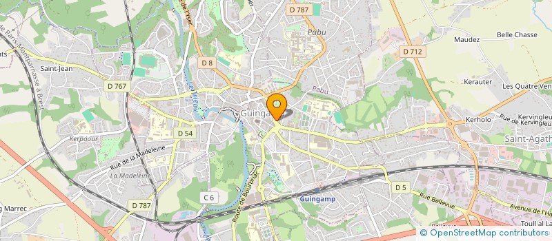 localisation de l'entreprise MONSIEUR STEEVE GIROT  GUINGAMP