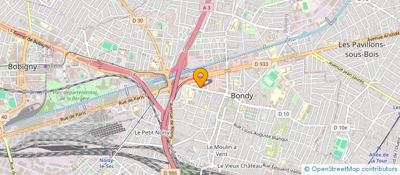 localisation de l'entreprise MONSIEUR STEEVE GOZLAN  BONDY