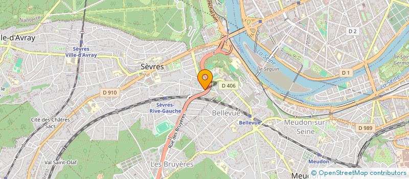 localisation de l'entreprise MONSIEUR STEEVE GRUHIER  SEVRES