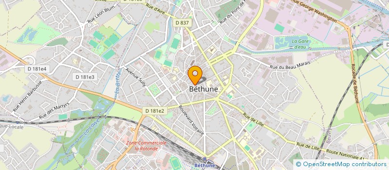 localisation de l'entreprise MONSIEUR STEEVE HOCHEDEZ à BETHUNE