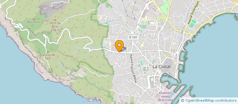 localisation de l'entreprise MONSIEUR STEEVE HUE à LA CIOTAT