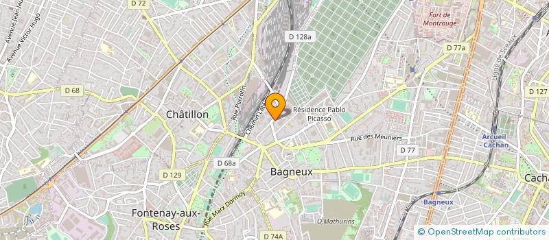 localisation de l'entreprise MONSIEUR STEEVE LALLOUM à BAGNEUX