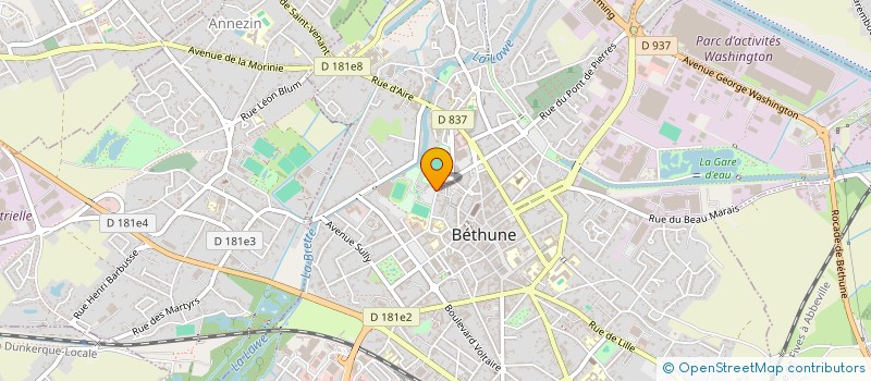 localisation de l'entreprise MONSIEUR STEEVE LEVEQUE  BETHUNE